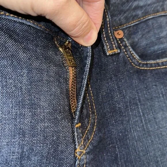 Lucky Brand 2/26 Lola Boot Cut Dark Wash Embroidered Back Pockets Jeans - Picture 10 of 17